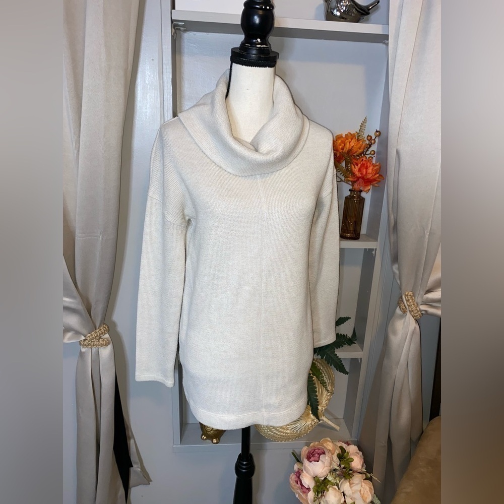 Neutral Tone Cowl Neck GUC size Smalll A New Day a.n.d Cozy Elegant Sweater - Picture 3 of 11